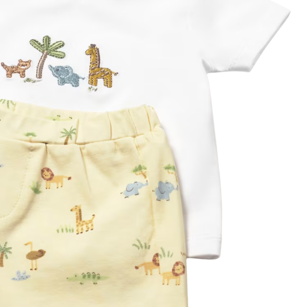 BOY'S TOP W/PRINTED ANIMAL SHORT