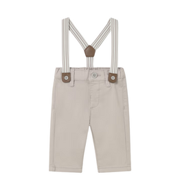 KHAKI PANTS W/SUSPENDERS