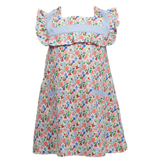 THE PROPER PEONY GERANIUM SLEEVELESS DRESS