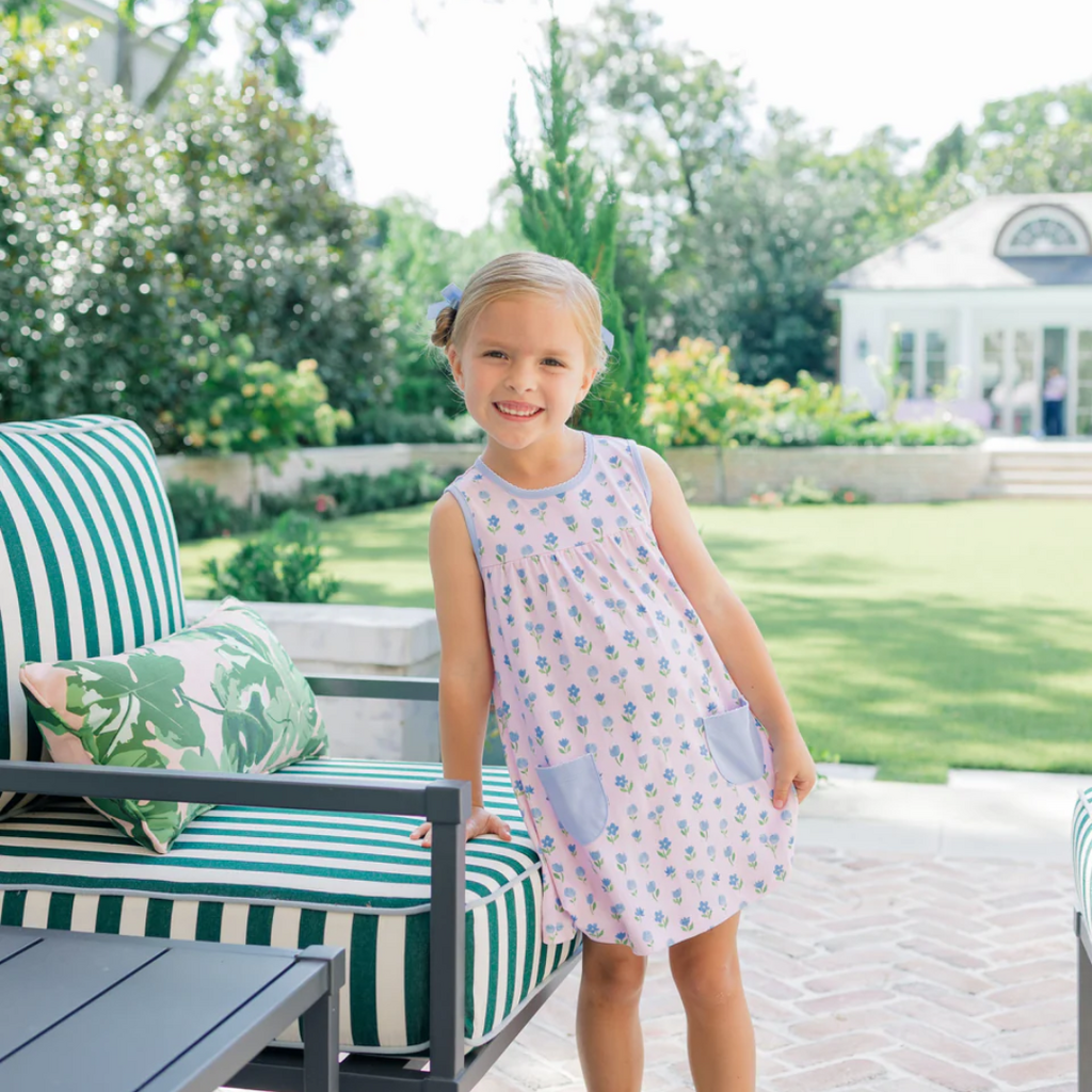 THE PROPER PEONY GARDENIA SLEEVELESS DRESS