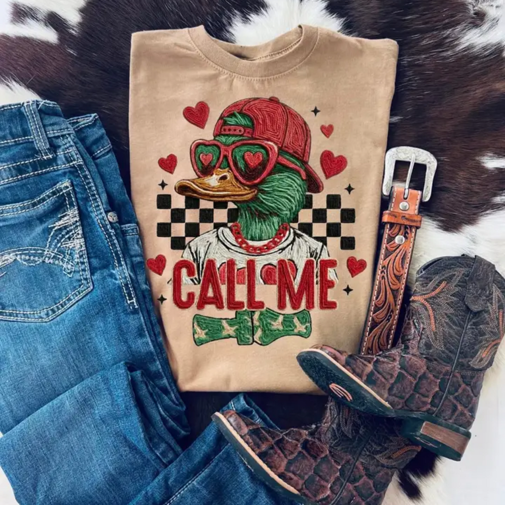 LAT APPAREL DUCK CALL ME VALENTINES