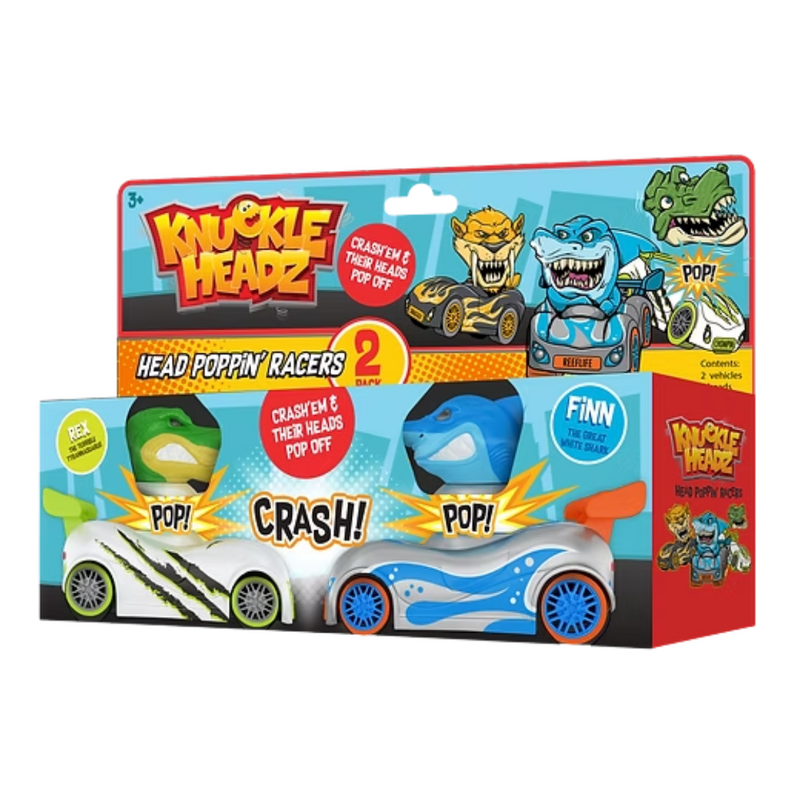 SKULLDUGGERY KNUCKLE-HEADZ SHARK VRS DINO 2PK