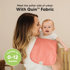 KEABABIES 5PK QUIN BABY BURP CLOTHS-MUTED PASTEL