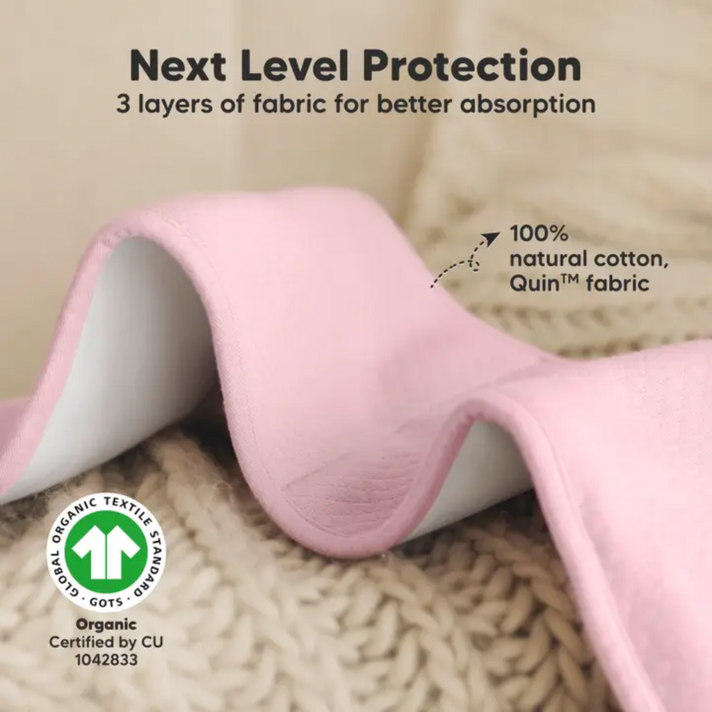 KEABABIES 5PK QUIN BABY BURP CLOTHS-MUTED PASTEL