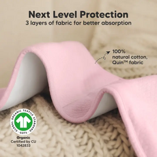 KEABABIES 5PK QUIN BABY BURP CLOTHS-MUTED PASTEL