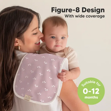 KEABABIES 5PK URBAN BURP CLOTHS-BLOOMS