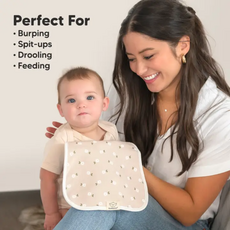 KEABABIES 5PK URBAN BURP CLOTHS-BLOOMS