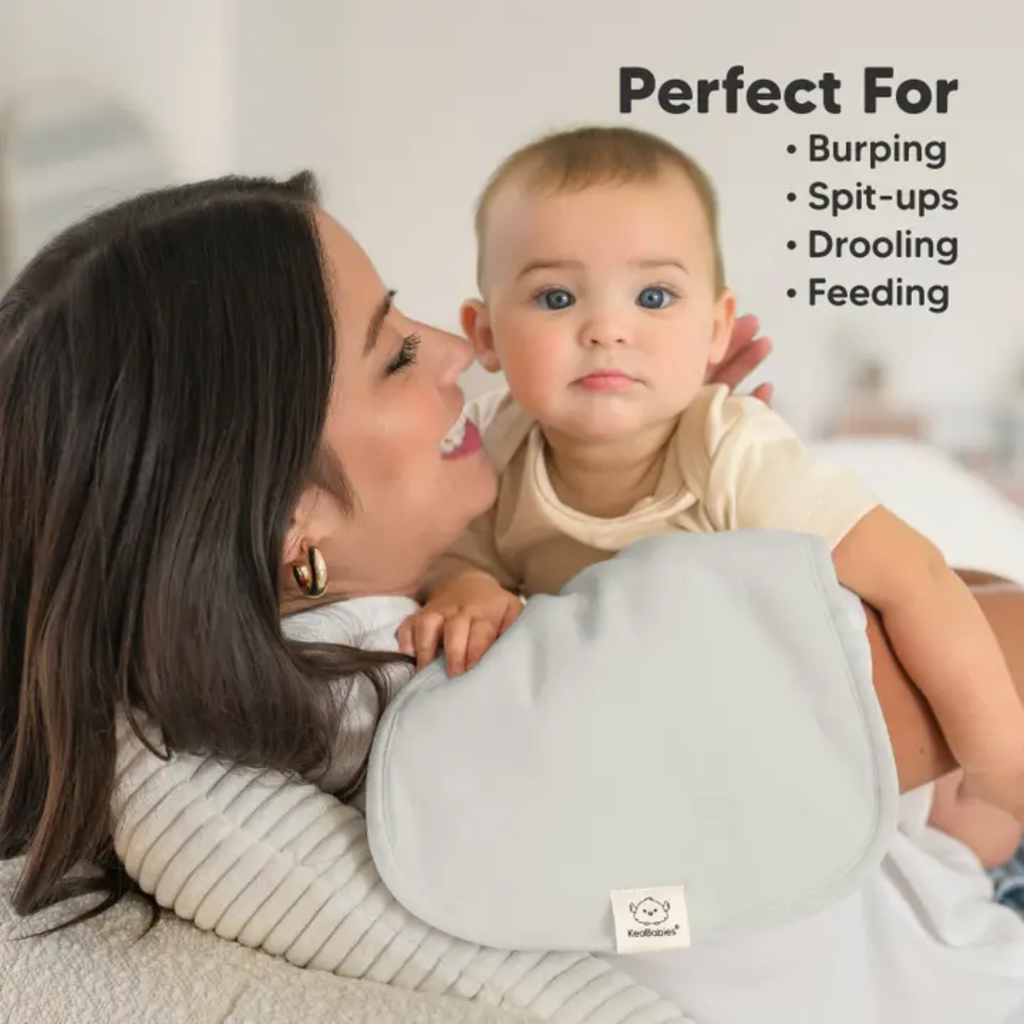 KEABABIES 5PK URBAN BURP CLOTHS-EMBRACE