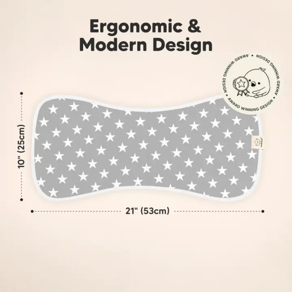 KEABABIES 5PK URBAN BURP CLOTHS-GRAYSCAPE