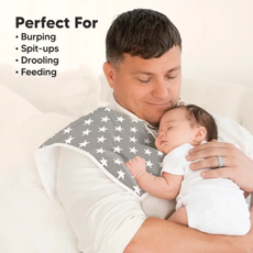 KEABABIES 5PK URBAN BURP CLOTHS-GRAYSCAPE