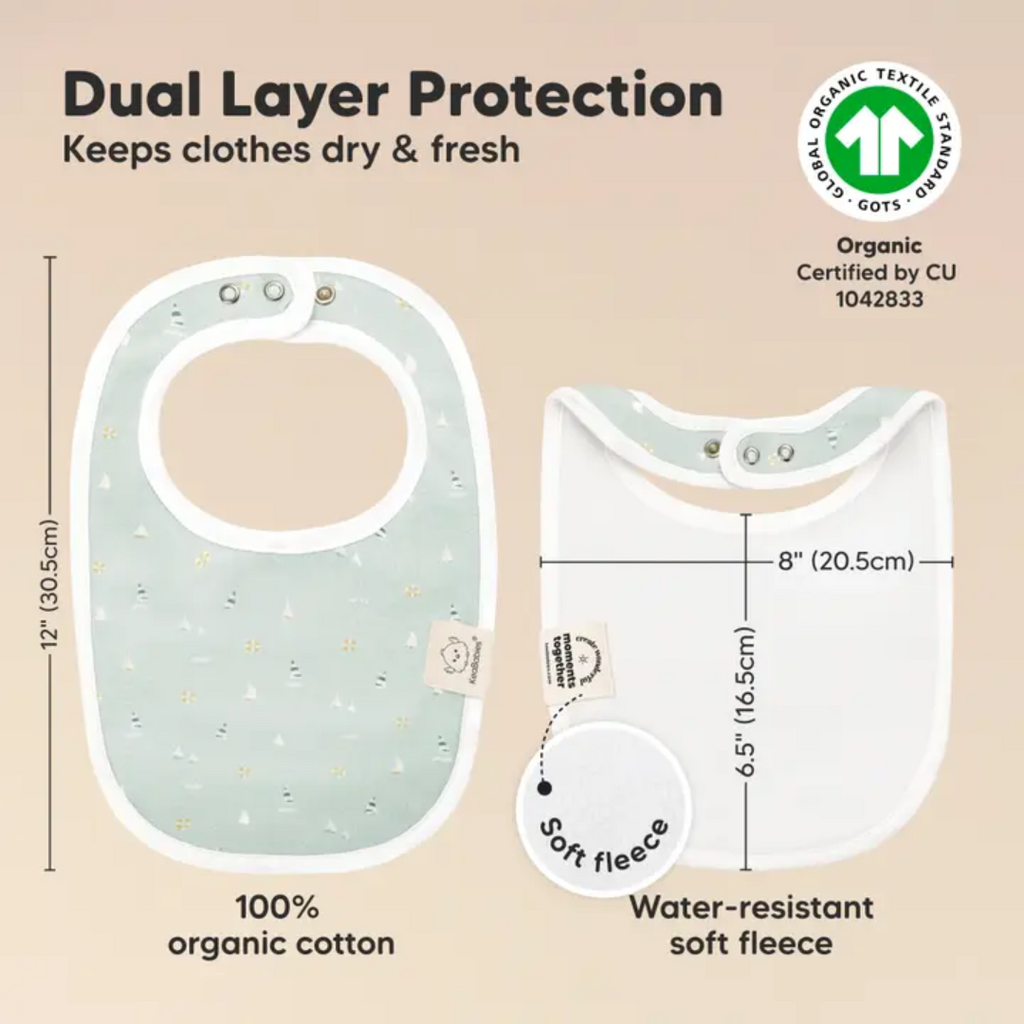 KEABABIES 8PK URBAN DROOL BIBS-VESSELS