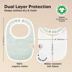 KEABABIES 8PK URBAN DROOL BIBS-VESSELS