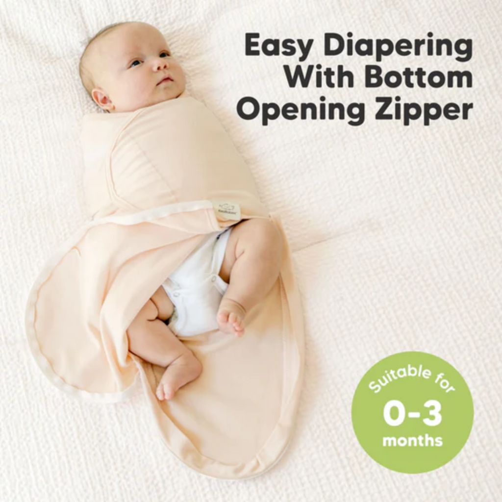 KEABABIES 3PK SOOTHE ZIPPY BABY SWADDLES 0/6M-ANGELIC