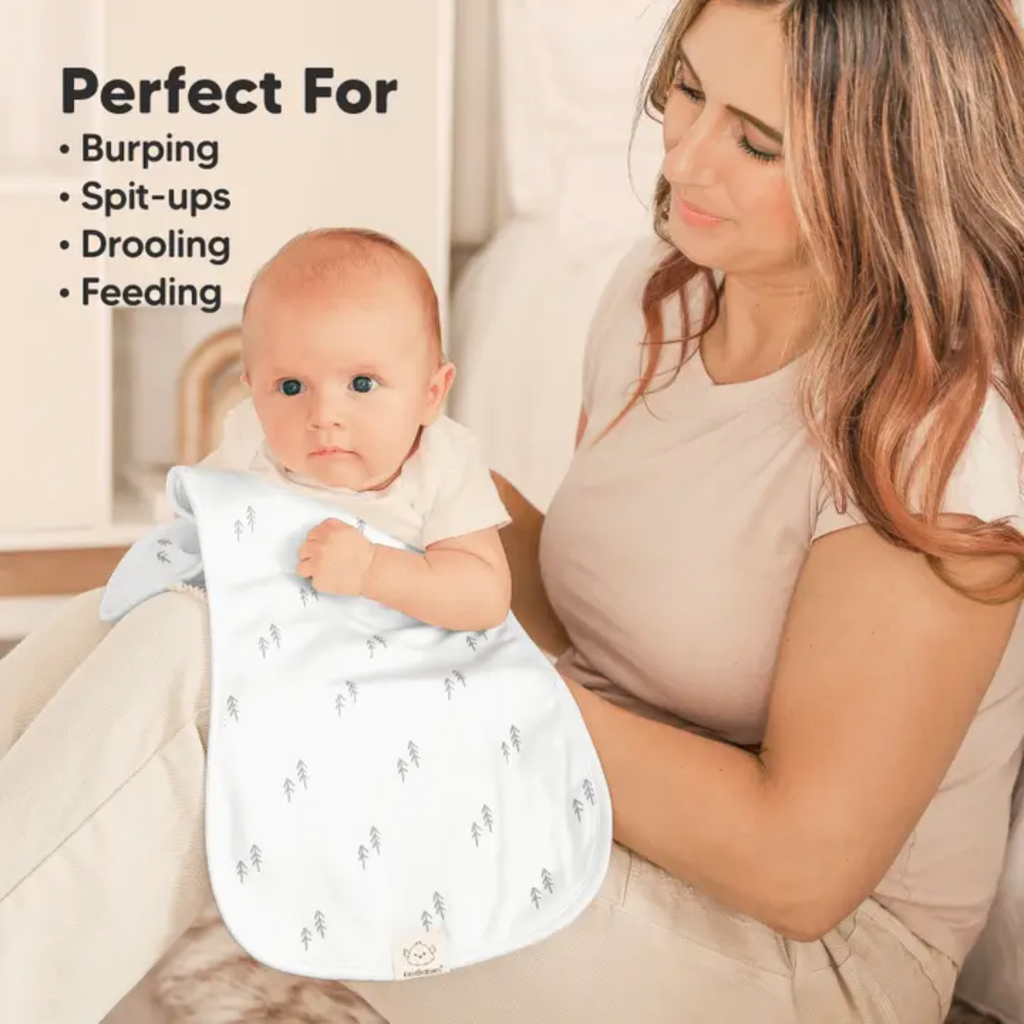 KEABABIES 5PK SOFTE BURP CLOTHS-NORDIC