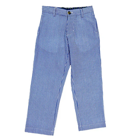 J.BAILEY PANTS - SAILOR BLUE STRIPE SEERSUCKER