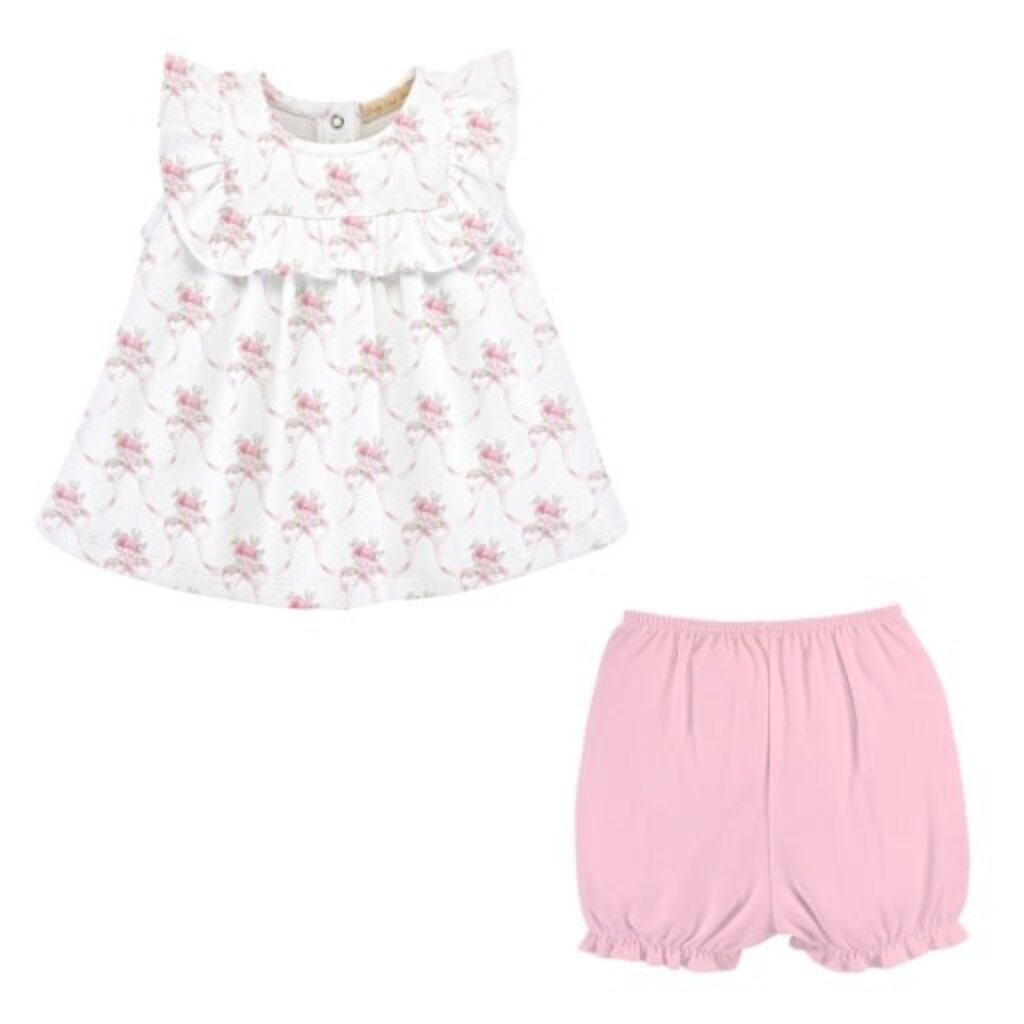 BABY CLUB CHIC sweet bows blouse and bloomer set