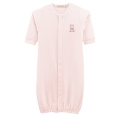 BABY CLUB CHIC sugarplum steps conv. gown w/ lace trim