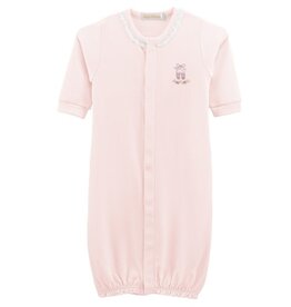 BABY CLUB CHIC sugarplum steps conv. gown w/ lace trim