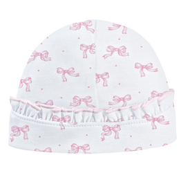 BABY CLUB CHIC tiny pretty bows hat w/ ruffle