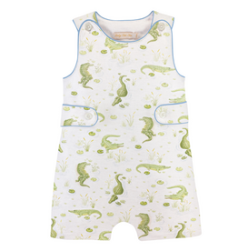 BABY CLUB CHIC river crocs romper w/buttons