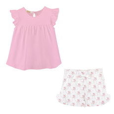 BABY CLUB CHIC sweet bows tee and short set