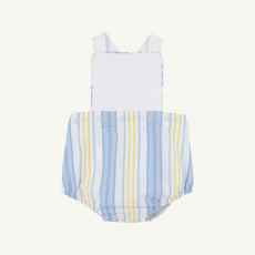 THE BEAUFORT BONNET COMPANY SAYRE SUNSUIT-SEERSUCKER SoBro Worth Ave White