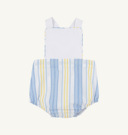 THE BEAUFORT BONNET COMPANY SAYRE SUNSUIT-SEERSUCKER SoBro Worth Ave White