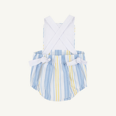 THE BEAUFORT BONNET COMPANY SAYRE SUNSUIT-SEERSUCKER SoBro Worth Ave White