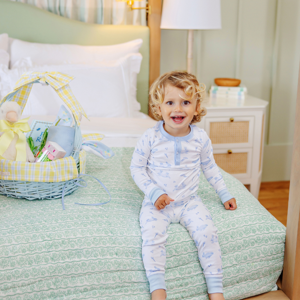 THE BEAUFORT BONNET COMPANY SUTTON'S SWEET DREAM SET Lindon Hill Hops/Beale Street Blue