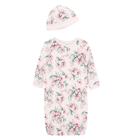 Little Me DREAM FLORAL SLEEPER GOWN & HAT