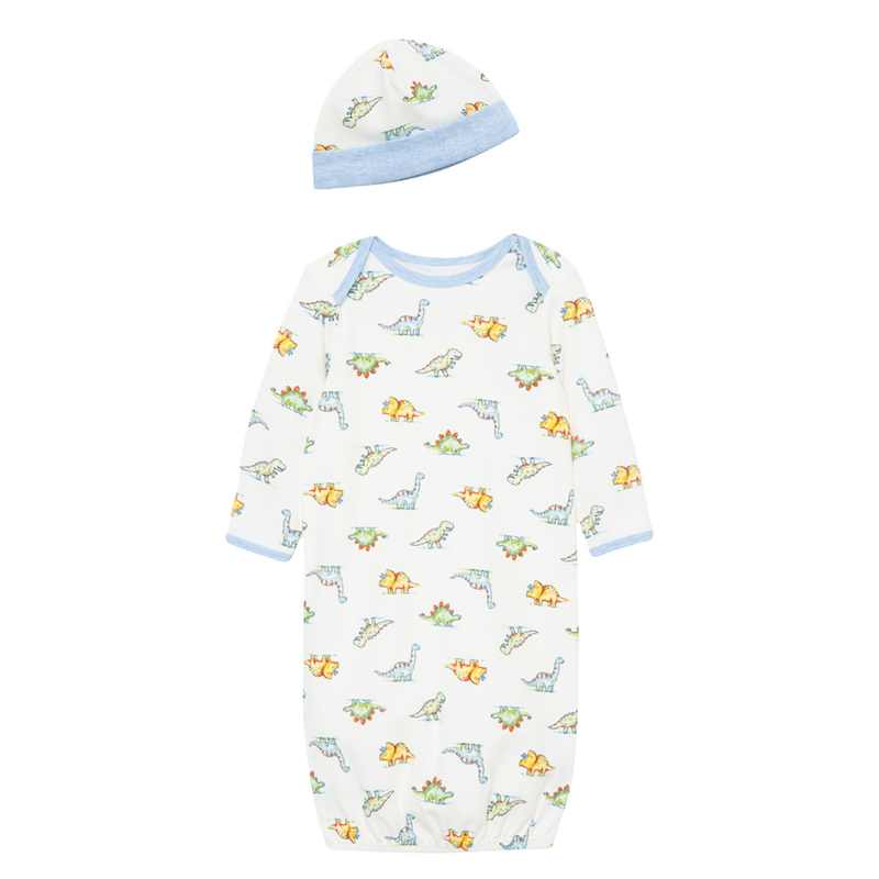 Little Me DINOMITE SLEEPER GOWN & HAT