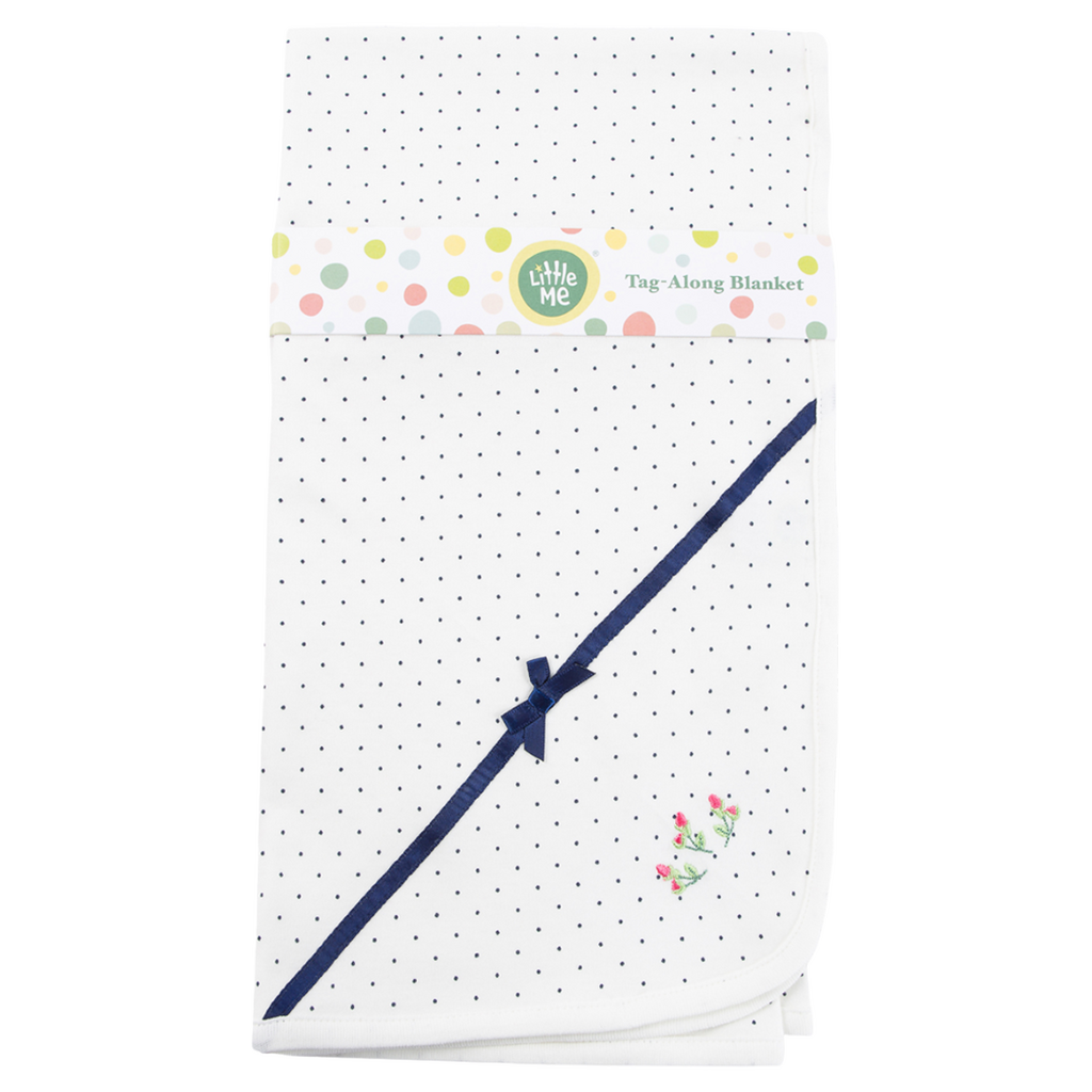 Little Me ROSEBUD RECEIVING BLANKET