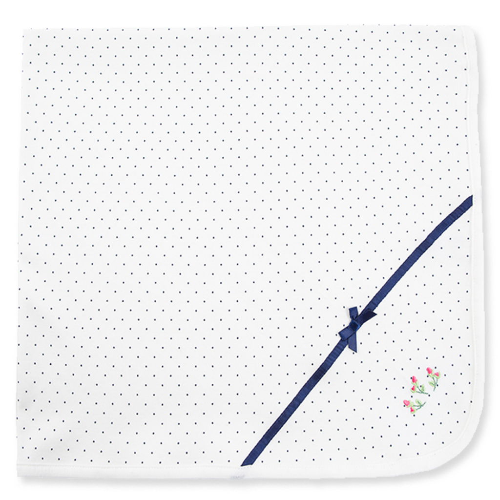 Little Me ROSEBUD RECEIVING BLANKET