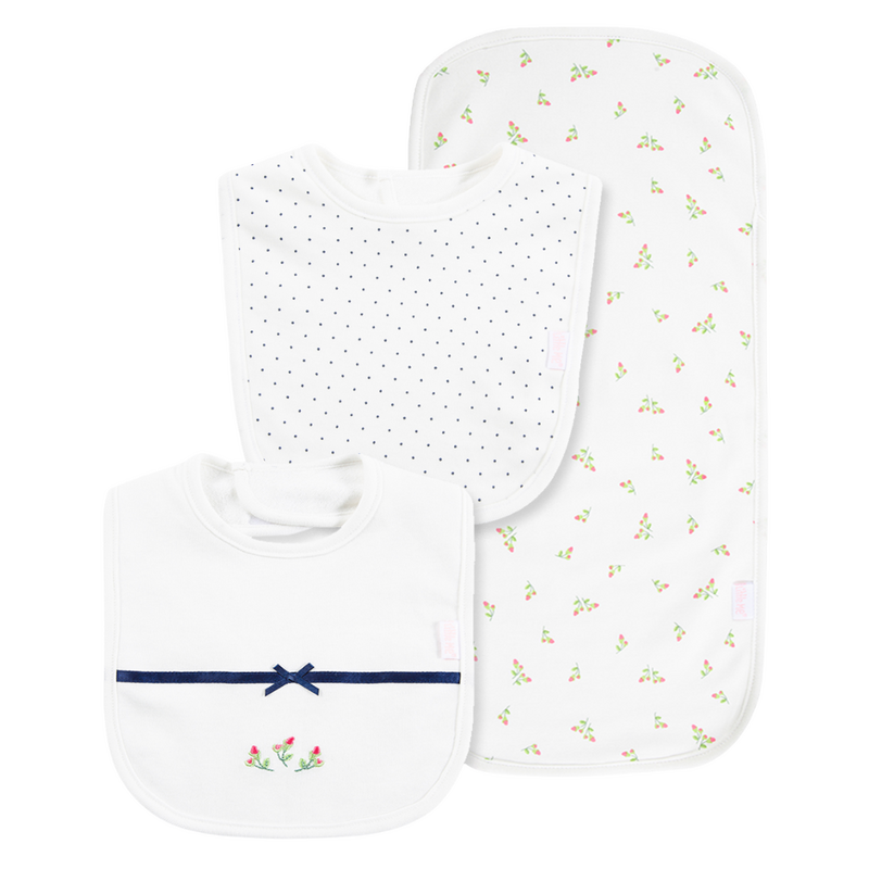 Little Me rosebud bib-burp