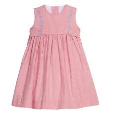 LITTLE ENGLISH Button Tab Nantucket Dress - Baseball