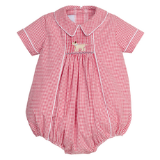 LITTLE ENGLISH Chest Smocked Bubble - Lab