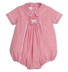 LITTLE ENGLISH Chest Smocked Bubble - Lab