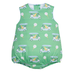 LITTLE ENGLISH Round Neck Bubble - Blue Paws on Par