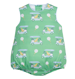 LITTLE ENGLISH Round Neck Bubble - Blue Paws on Par