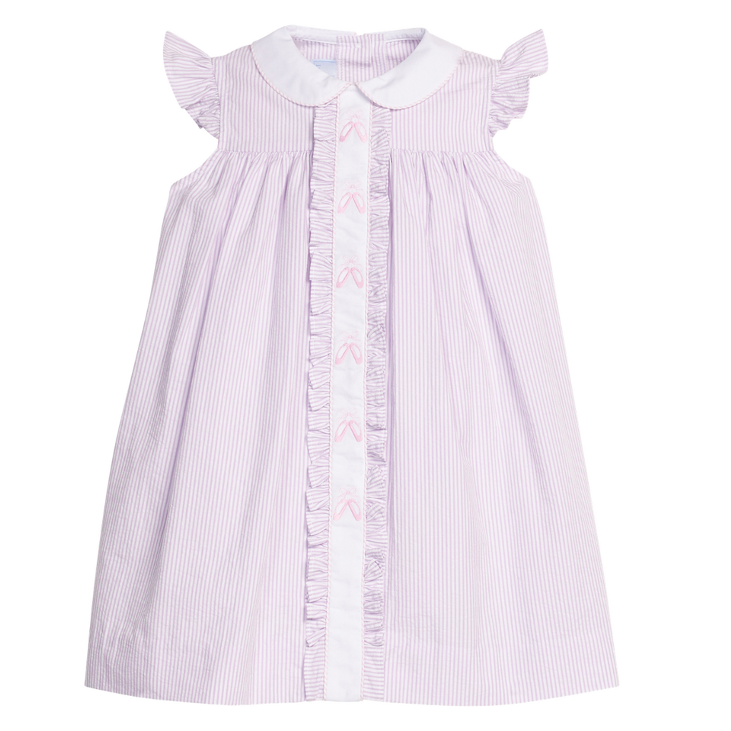 LITTLE ENGLISH Ruffled Sally Dress - Ballet