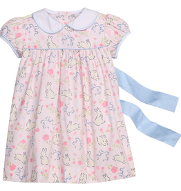 LITTLE ENGLISH Short Sleeve Natalie Dress - Bunny Blooms