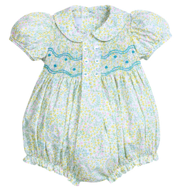 LITTLE ENGLISH Smocked Bridget Bubble - Briarcliff Floral