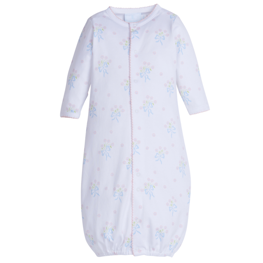 LITTLE ENGLISH Converter Gown - Blue Bow Bouquet