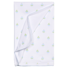 LITTLE ENGLISH Printed Blanket - Sailboats