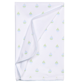 LITTLE ENGLISH Printed Blanket - Sailboats
