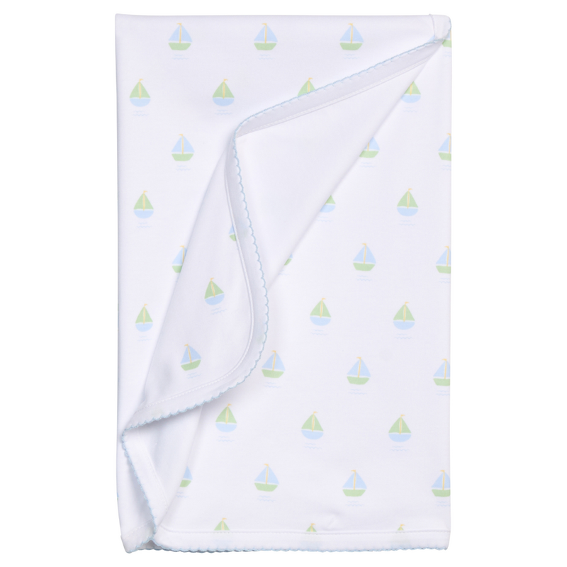 LITTLE ENGLISH Printed Blanket - Sailboats