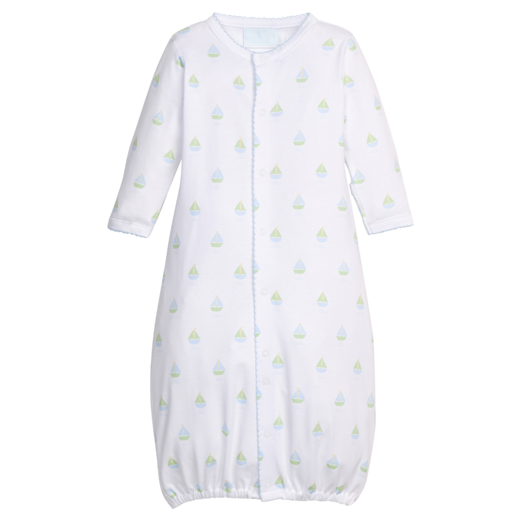 LITTLE ENGLISH Printed Converter Gown - Sailboats
