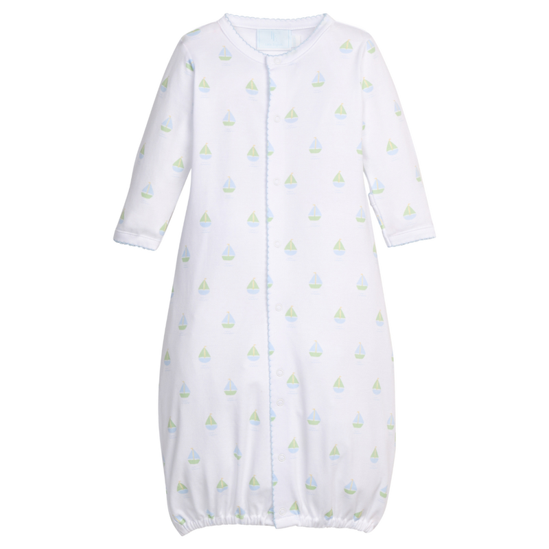 LITTLE ENGLISH Printed Converter Gown - Sailboats