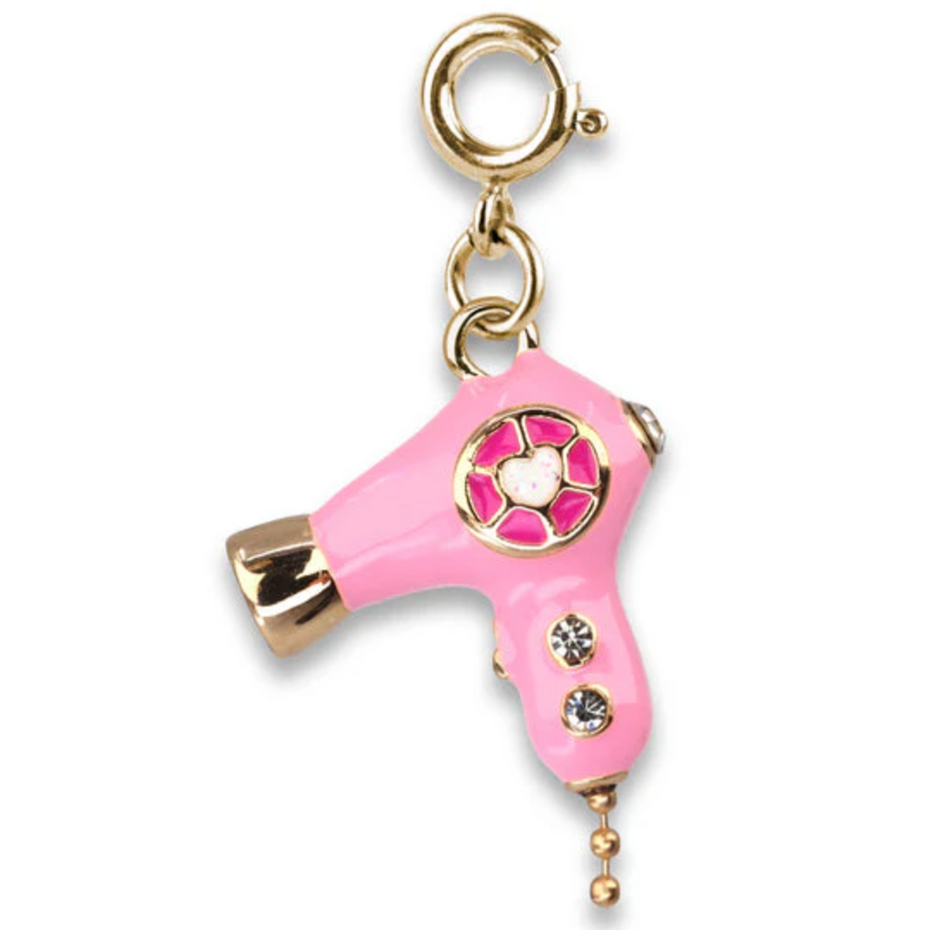 CHARM IT! GOLD HAIR DRYER CHARM