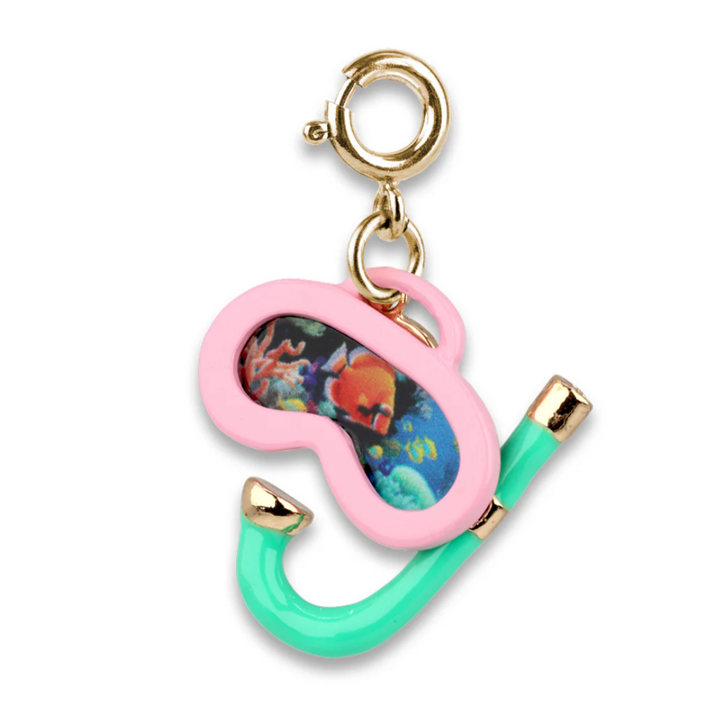 CHARM IT! GOLD REBEL GIRLS SNORKEL CHARM